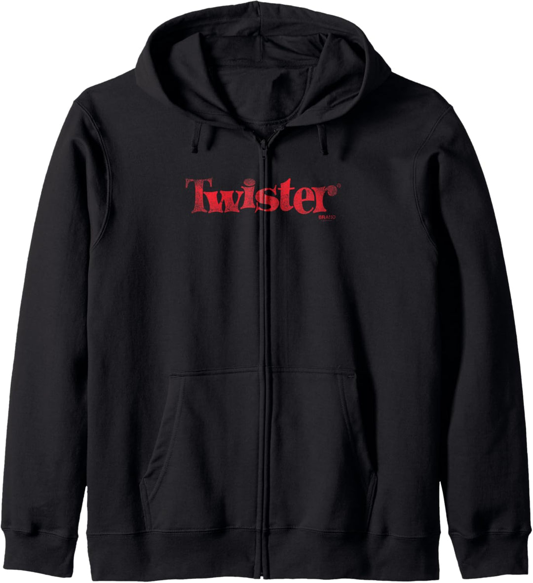 Twister Red Distressed Classic Logo Kapuzenjacke