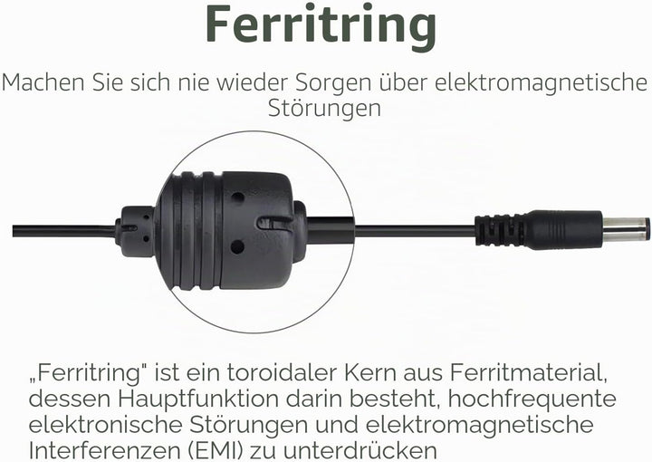 Security-01 2er Pack AC zu DC 12V 1A Netzteil Adapter, Stecker 5,5mm x 2,1mm für CCTV-Kamera LED Str