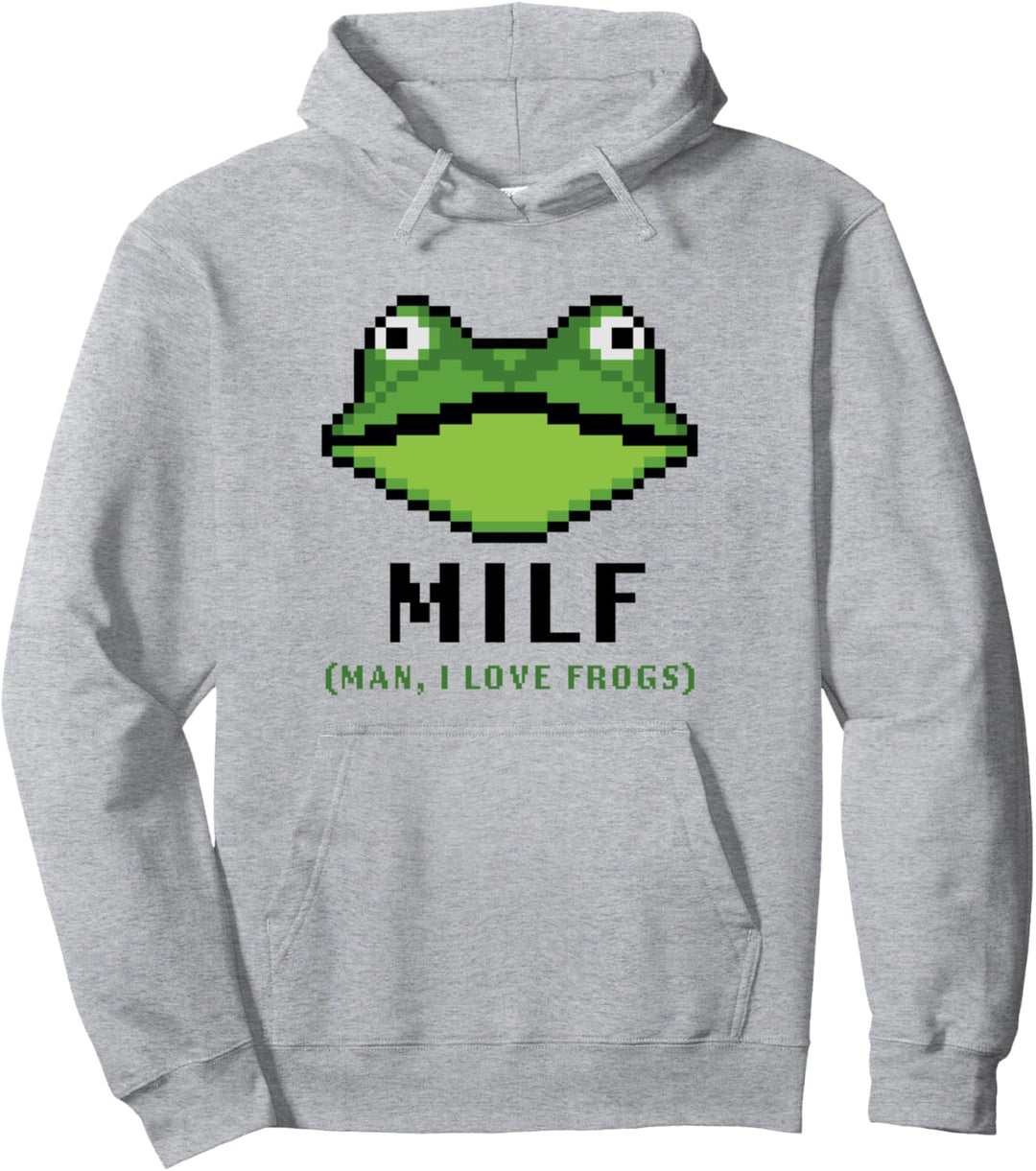 MILF, Man I Love Frogs, lustiges Computerspiel Frosch Pullover Hoodie