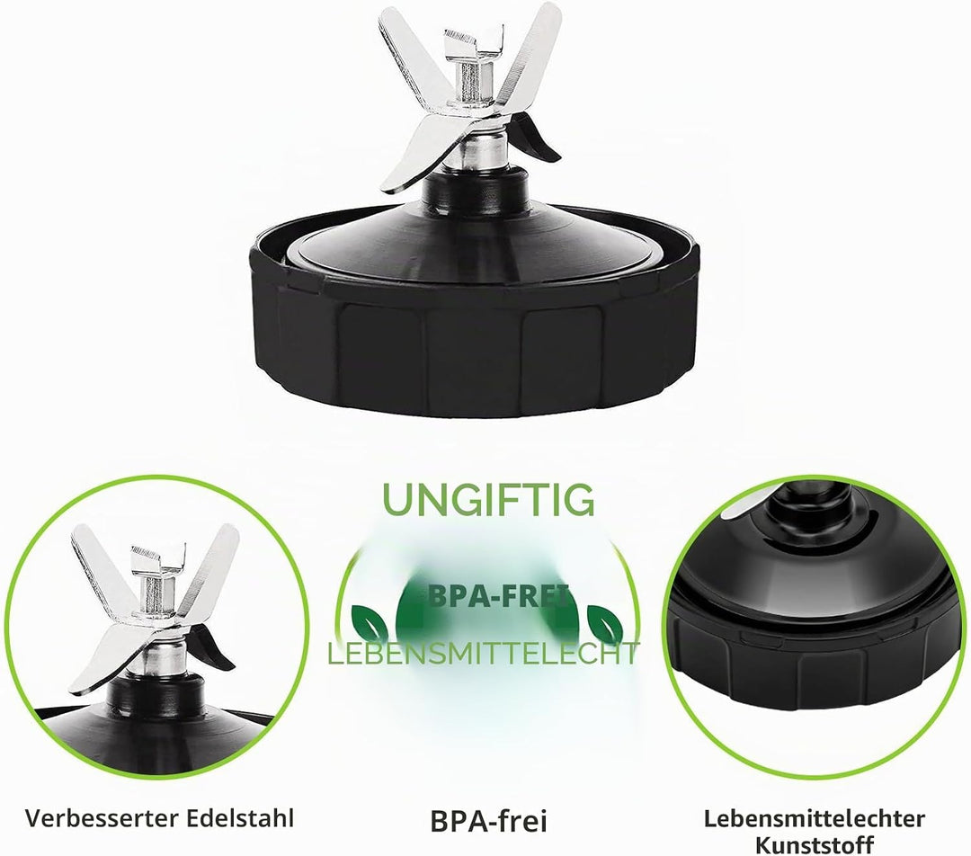 für Mixer Blade Ersatz 7 Flossen für Ninja Pro Extractor Blade Kompatibel mit Nutri Ninja Auto iQ BL