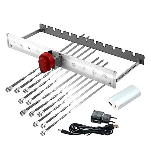 CEEBOO Grillmaster Grillaufsatz, Renschler Line mit Motor, Powerbank und 11 Spiesse