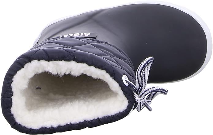 Aigle Unisex Kinder Giboulee 2 Gummistiefel 19 EU Marineblau Weiss, 19 EU Marineblau Weiss
