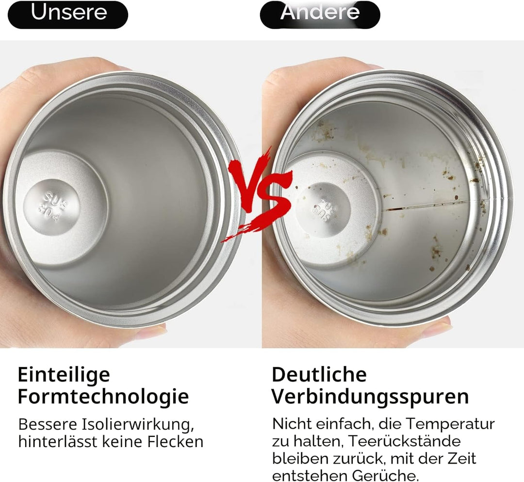 KETIEE Kaffeebecher to go,510ml Thermobecher Kaffee-to-go,Kaffeebecher Thermo,Doppelwandig Reisebech