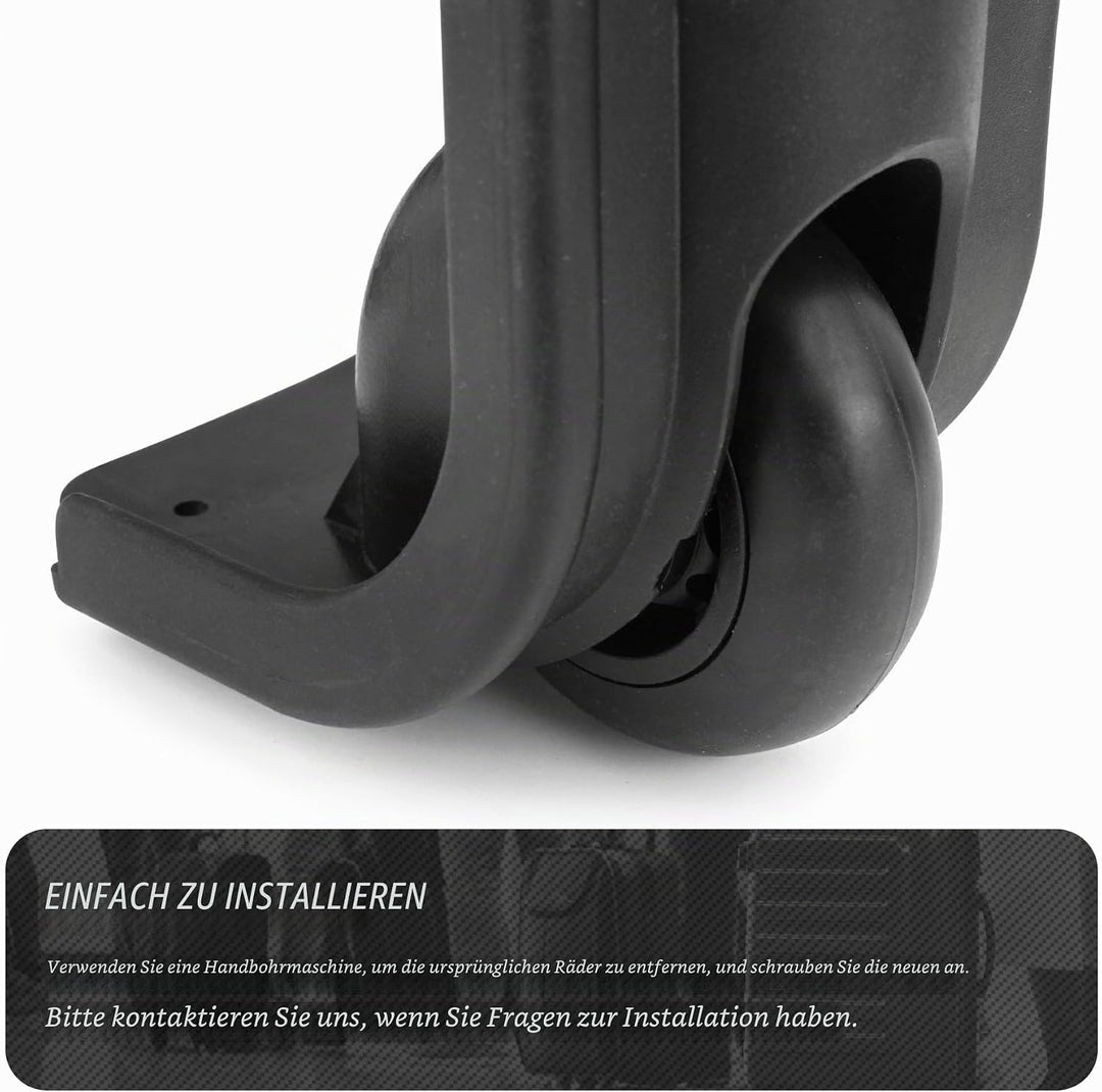 1 Pair Kofferrollen Gepäck Ersatzräder Gummi Koffer Ersatzräder Ersatzrollen(VD031), Vd031