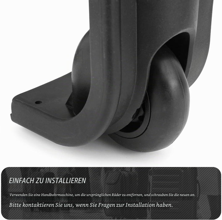 1 Pair Kofferrollen Gepäck Ersatzräder Gummi Koffer Ersatzräder Ersatzrollen(VD031), Vd031