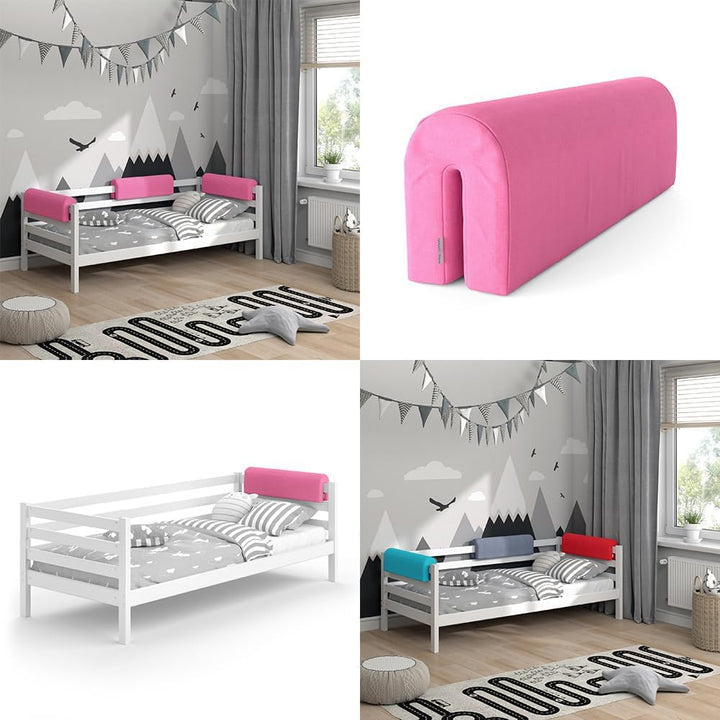 Vitalispa Bettkantenschutz Bettumrandung Kinderbett Kantenschutz Babybett (Pink) Rosa, Rosa