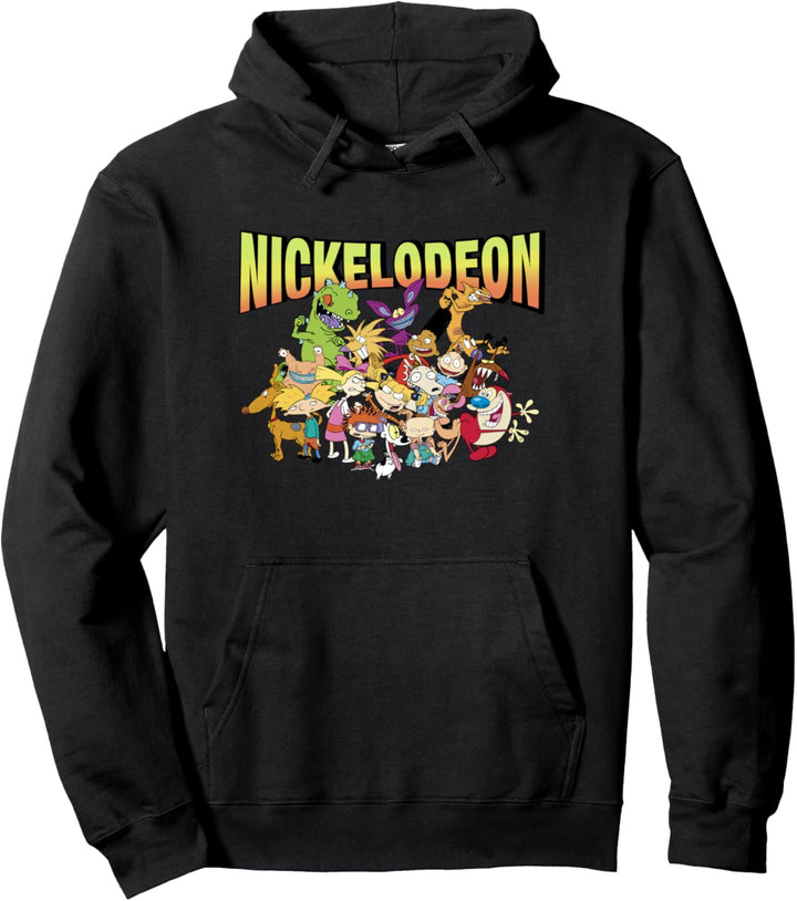 Nickelodeon Group Shot Character Portrait Pullover Hoodie