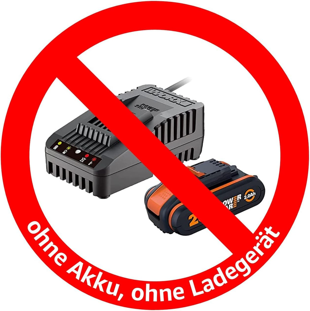 WORX WG322E.9 Akku Kettensäge 20V – Praktische Holzsäge für Einsätze im Garten & Bauarbeiten - mit