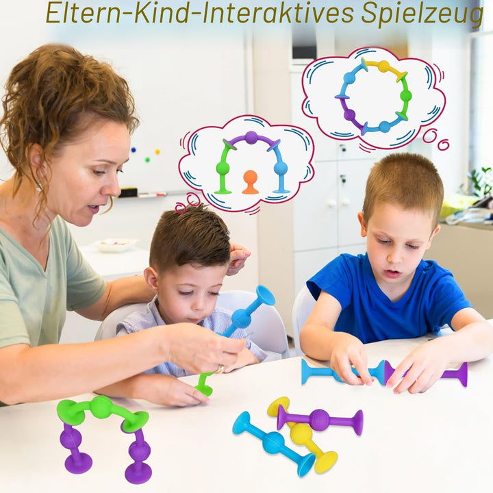 HugOutdoor 18 Pcs 4 Farben Saugnapf Spielzeug Darts Sets Kinder Bad Sticky Spielzeug Weiche Silikon
