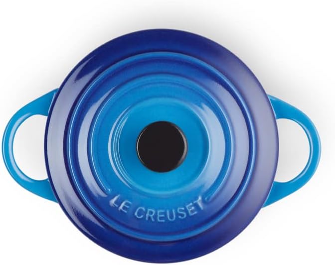 LE CREUSET Mini-Cocotte aus Steinzeug, 200 ml, 10 x 5 cm, Azure, 71901102200100 Bamboo, Bamboo