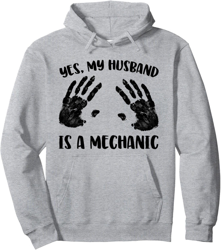 Ja, mein Mann ist ein Mechaniker Pullover Hoodie