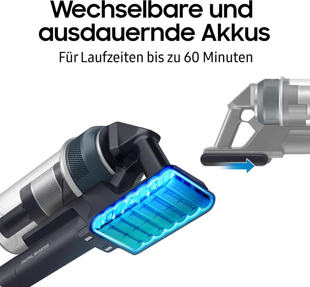 Samsung Jet 75E PetPRO Akku-Staubsauger, 200 W, Inkl. Tierhaarbürste Pet Tool und weiterem Zubehör,