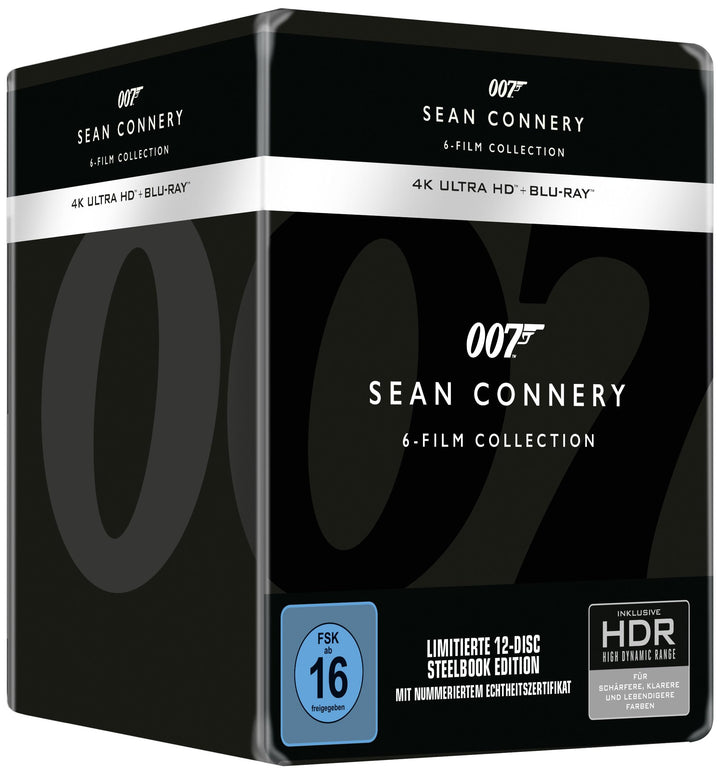 James Bond: Sean Connery - Limited Steelbook Collection [4K Ultra HD] + [Blu-ray], 4K