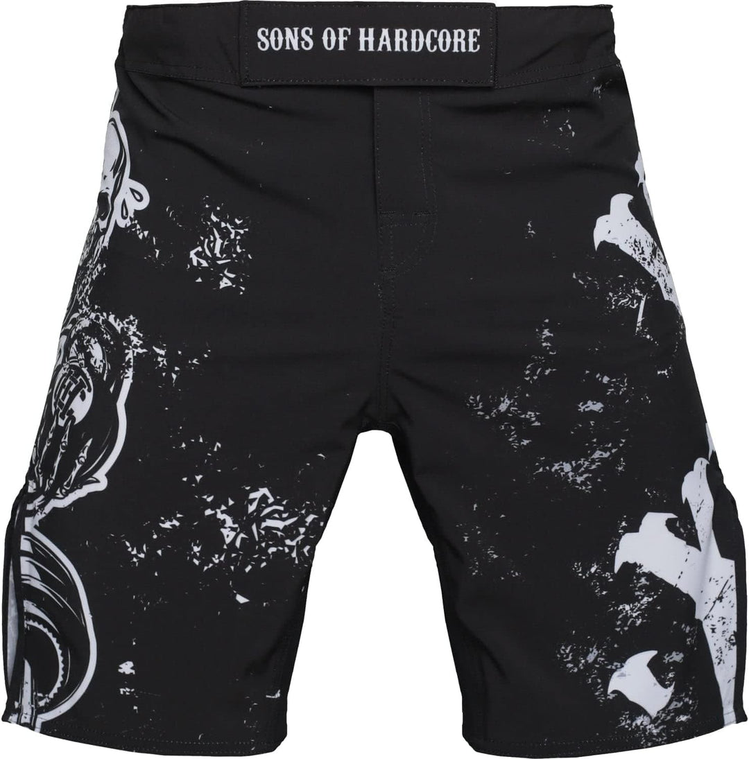 Hardcore Training Fight Shorts Kurze Hose Herren MMA BJJ Grappling Fitness Boxen Muay Thai No Gi L B