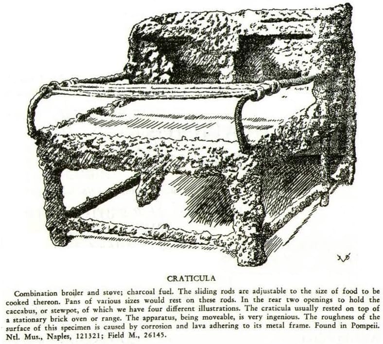 Battle-Merchant Craticula, römisches Kochgestell, Stahl - Kochen auf dem Lagerfeuer - Mittelalter -
