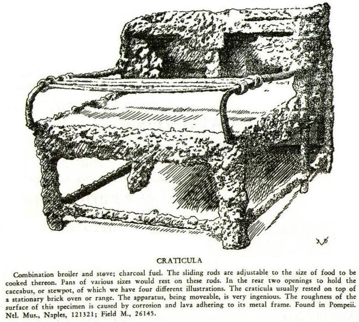 Battle-Merchant Craticula, römisches Kochgestell, Stahl - Kochen auf dem Lagerfeuer - Mittelalter -