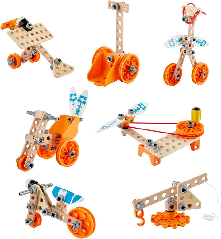 Hape Junior Inventor Erfinder Set Deluxe, Experimentierset, Mint-Spielzeug, ab 4 Jahre