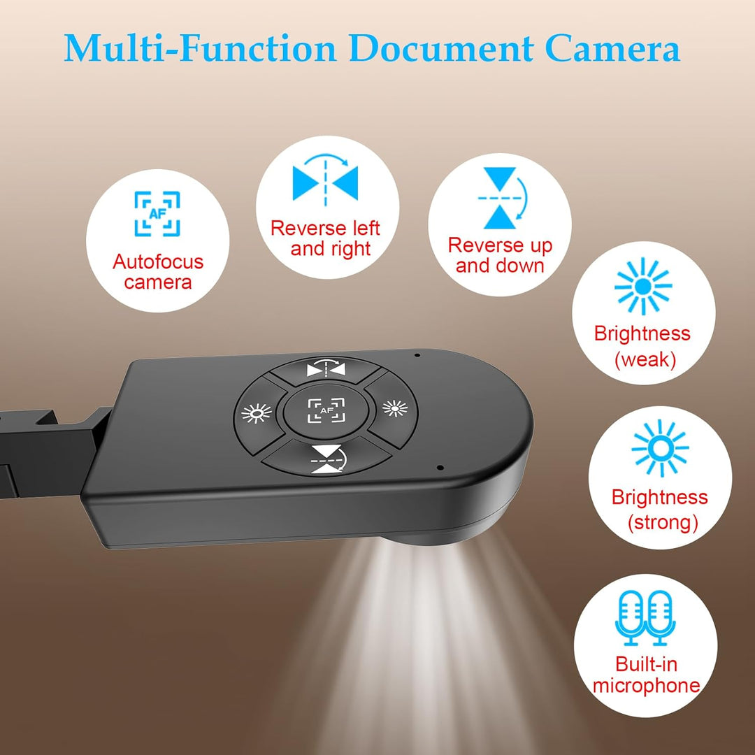 8MP Dokumentenkamera, Doc-Kamera, USB-Webcam für Lehrer und Klassenzimmer, für A3 A4 Grösse, Eingeba
