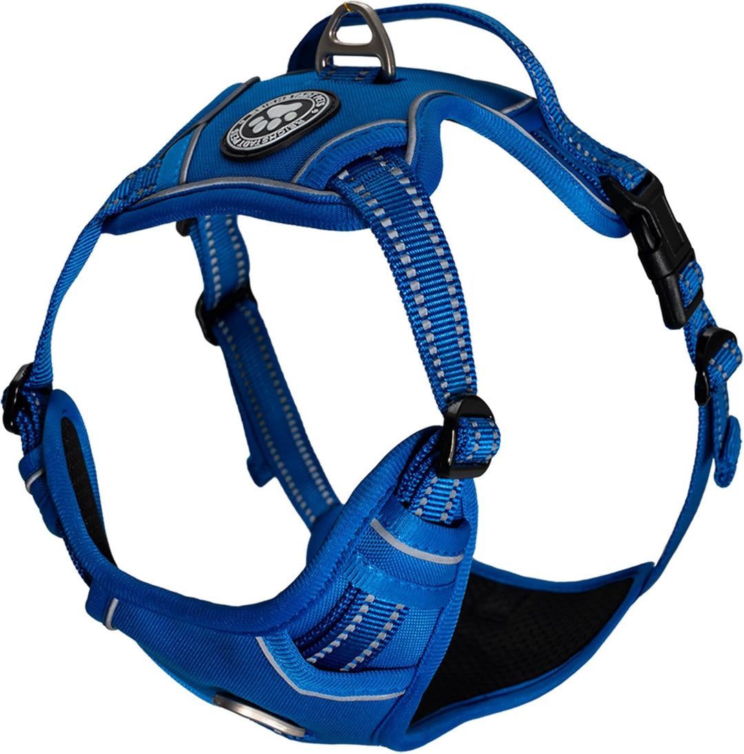 Reichstadt Pets Hundegeschirr Kleine Hunde 25RSP083 Blue S | Verstellbares No-Pull Geschirr mit Grif