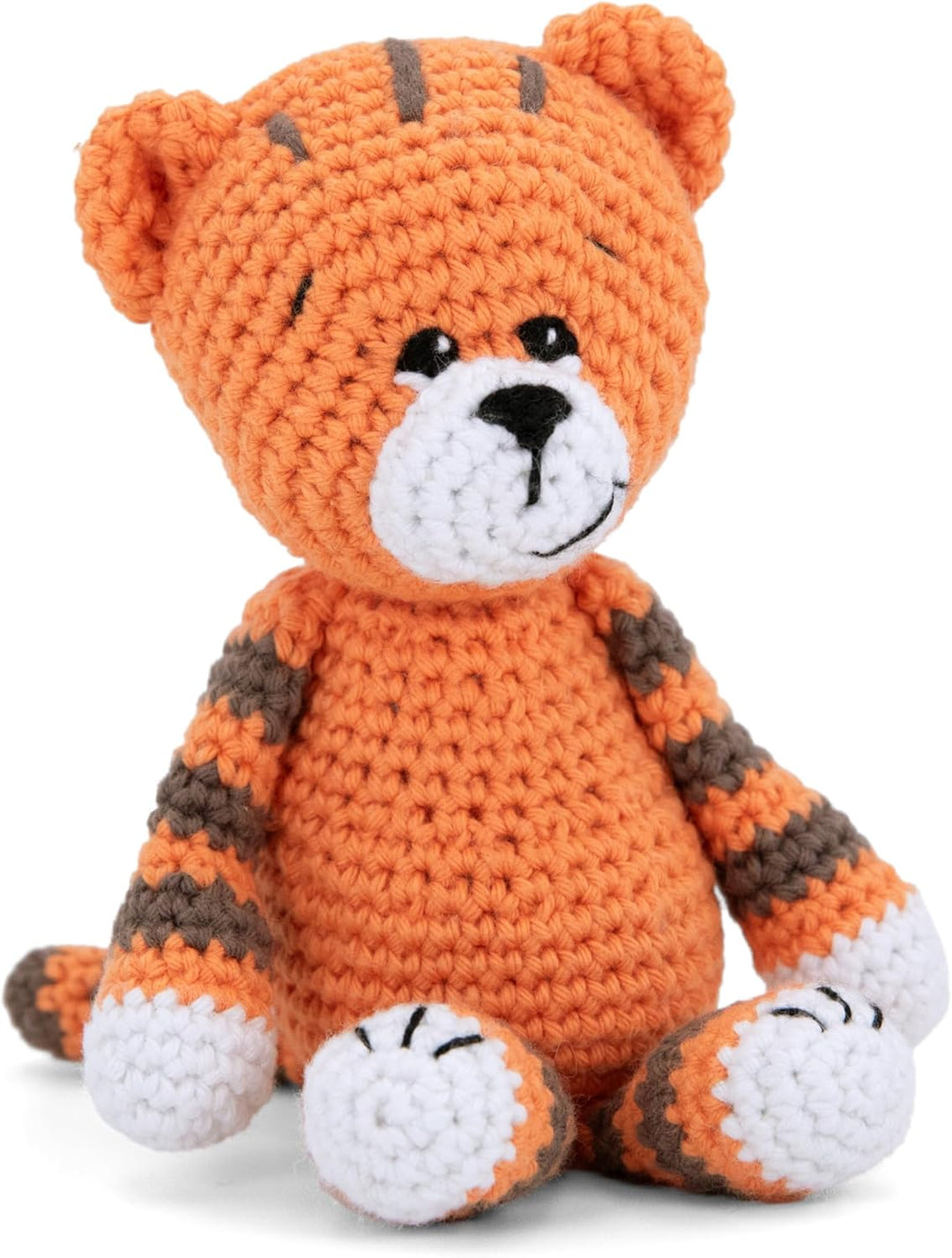 Gründl Häkelset Kuscheltier, Giraffe Gina, Esel Eddy, Robbe Robby oder Tiger Timmy, 14-18 cm, Komple