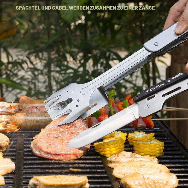 Roxon Grillbesteck (BBQ Tool) 6 in 1 ohne Gravur