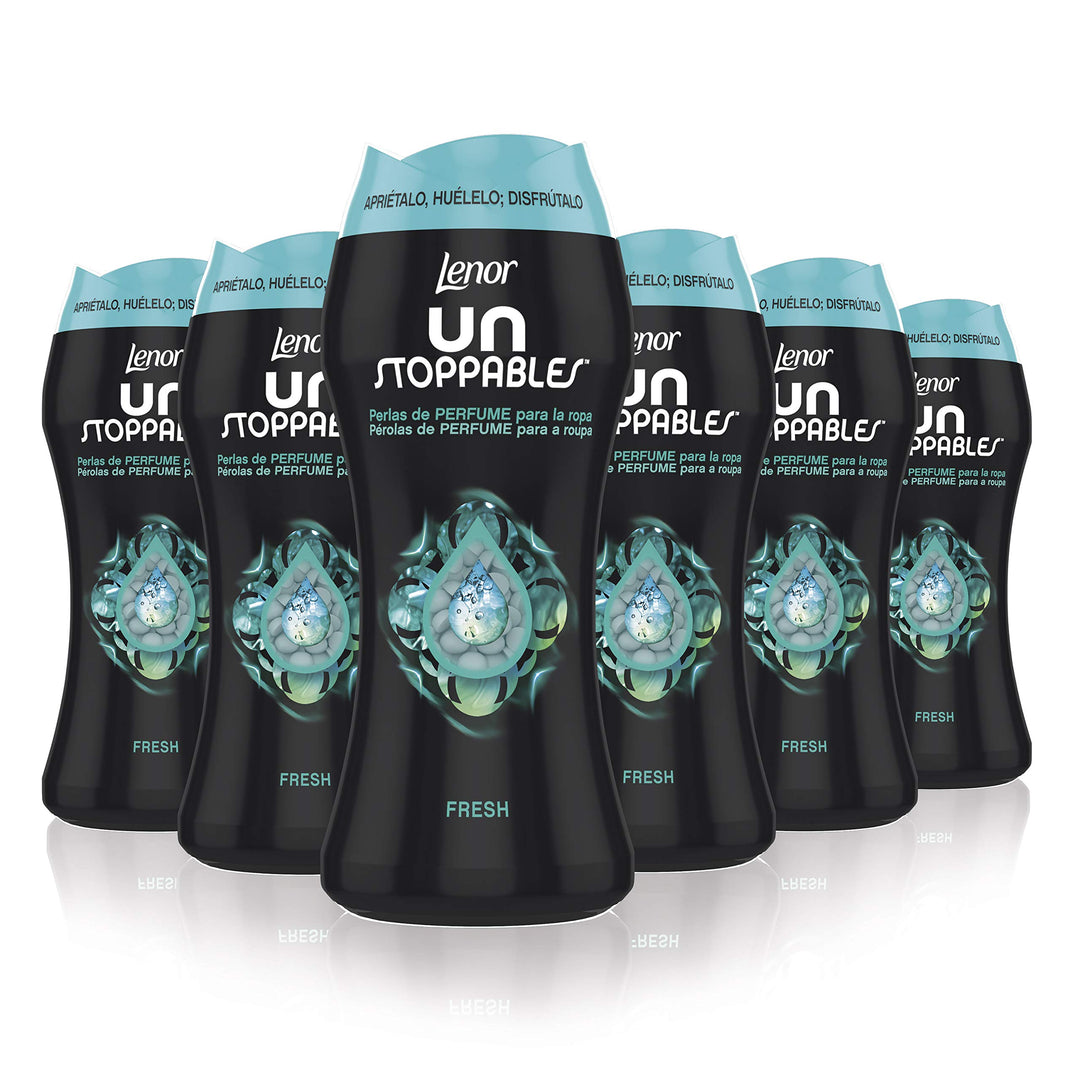 Lenor Unstoppables Fresh Perlen Duftantrieb - 6 x 210 g Zitrus Flüssigkeit 210 g (6er Pack), 210 g (