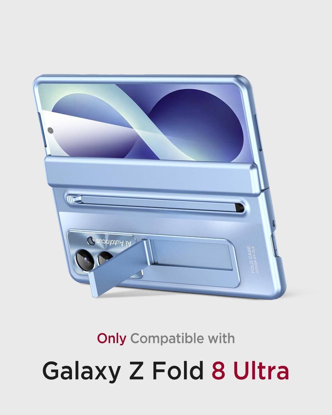 Miimall Handyhülle für Samsung Galaxy Z Fold 8 Ultra mit Stift, [HD Displayschutz] [Stossfest Scharn