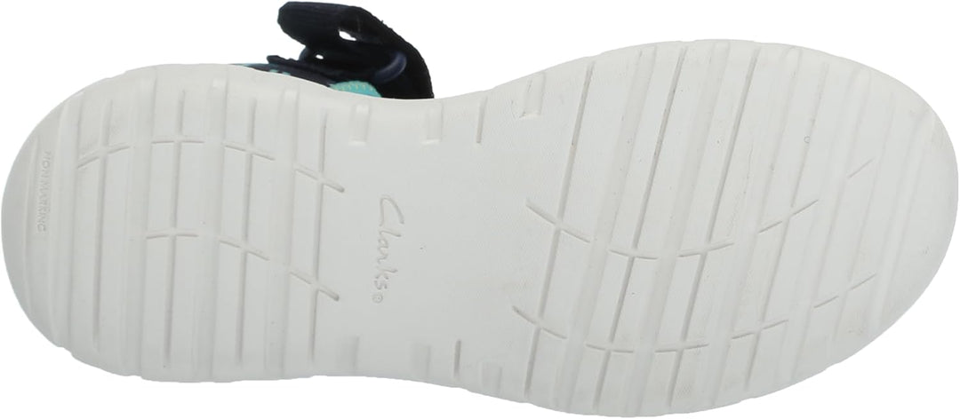 Clarks Mädchen Surfing Tide K Sandal 11.5 Wide Big Kid Marineblau, 11.5 Wide Big Kid Marineblau