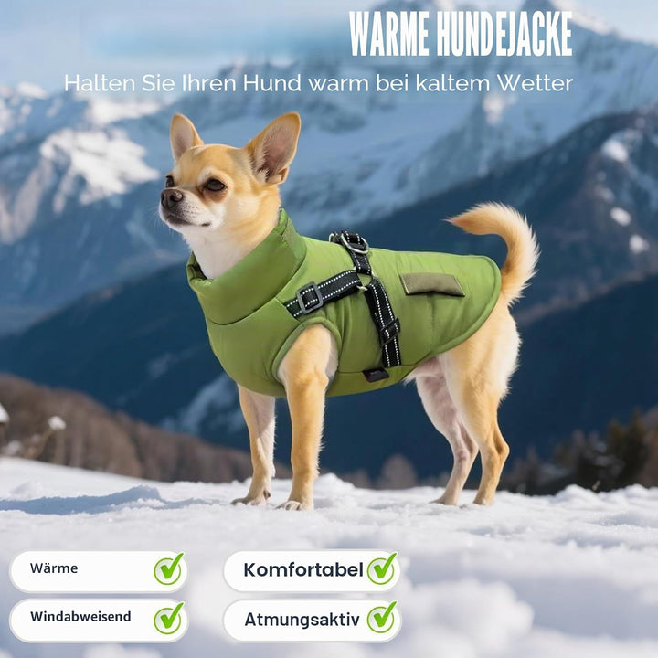 Hunde Winterjacken,Warme Hundemäntel Reflektierend Hundekleidung wasserdichte Welpenweste für kaltes