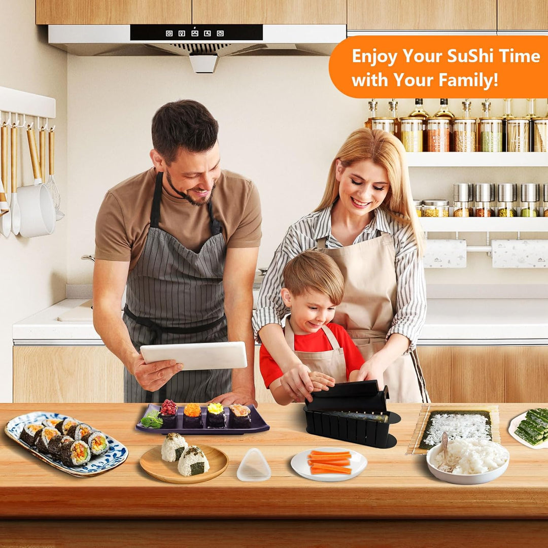 HI NINGER sushi maker set,deluxe edition 20 artikel kit für anfänger zum selber machen,sushi maker k