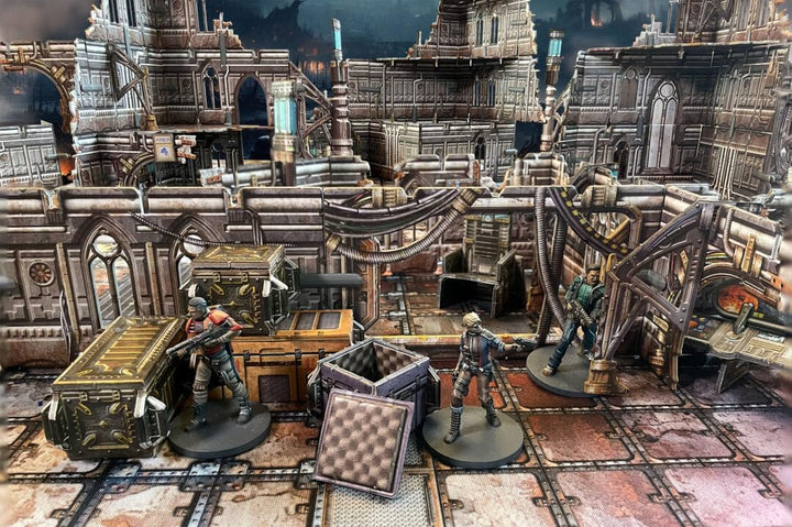 Battle Systems Sci-Fi-Gelände, 28 mm modulares 3D-Weltraum-Gelände, perfekt für Wargaming und Rollen
