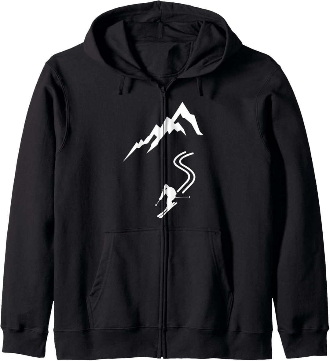 Skishirt Berg Skifahrer Ski Outfit Damen Herren Skifahren Kapuzenjacke