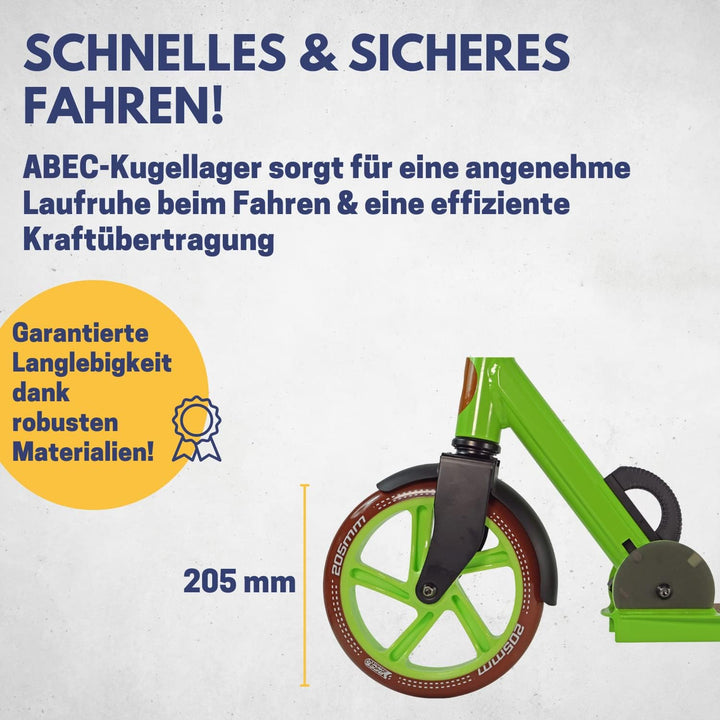 Best Sporting Scooter Erwachsene und Kinder I klappbarer Roller mit Ständer I stilvoller City-Roller