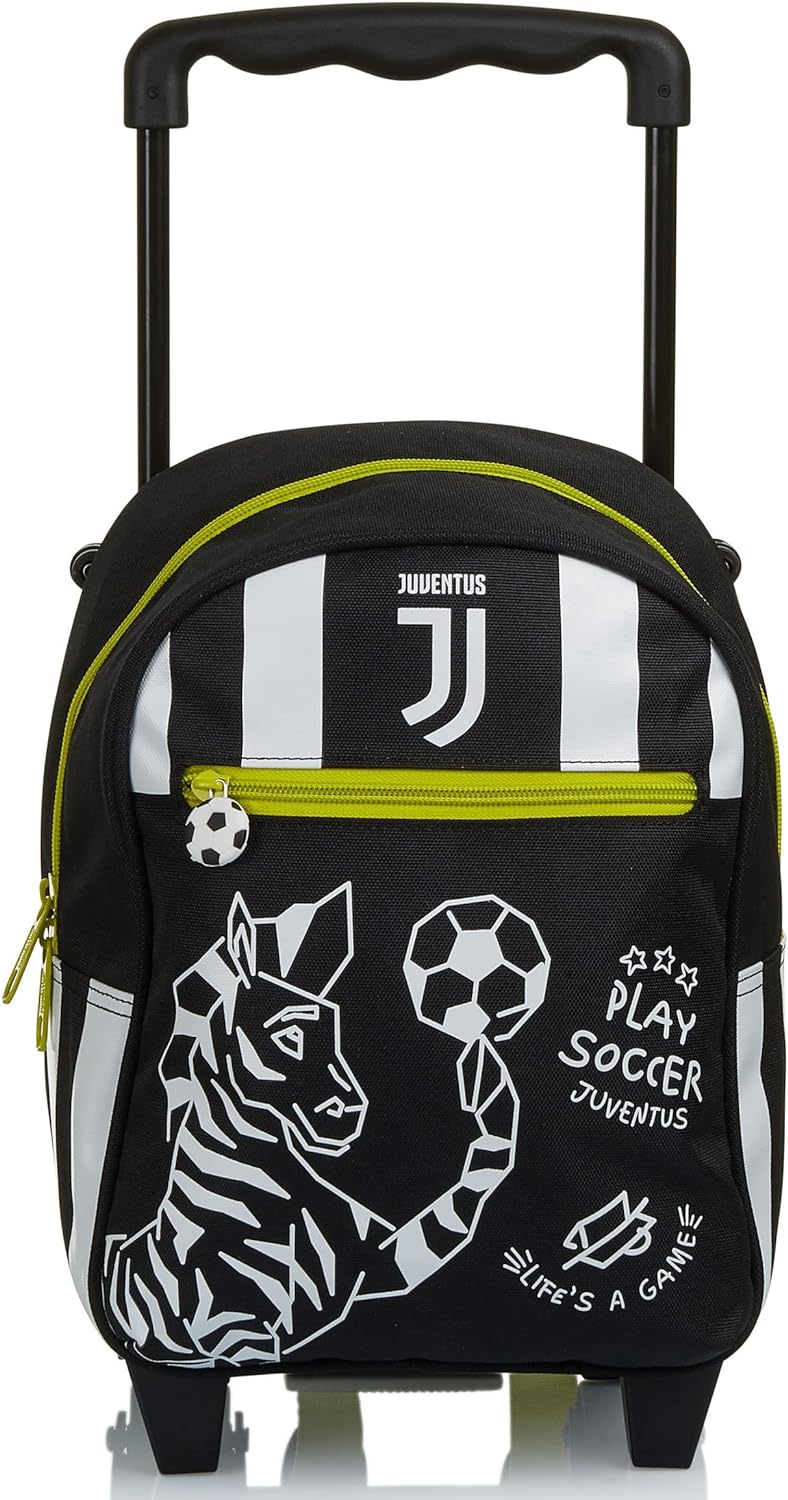 Juventus Kleiner Trolley Future Legacy, schwarz und weiss, für Kinderzimmer und Reisen