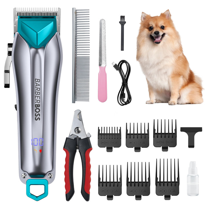 BarberBoss Hundeschermaschine, kabellos, professionelle Hundeschermaschine für dickes Haar, Hundepfl