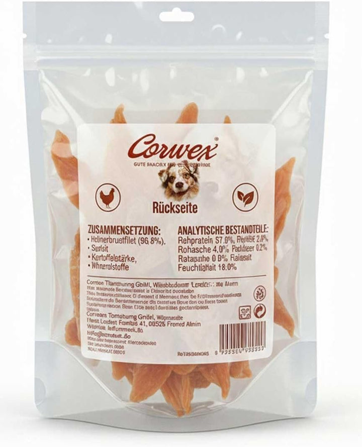 Corwex Hundesnack Hühnerbrustfilet im wiederverschliessbaren Beutel (1 kg) 1 kg (1er Pack), 1 kg (1e