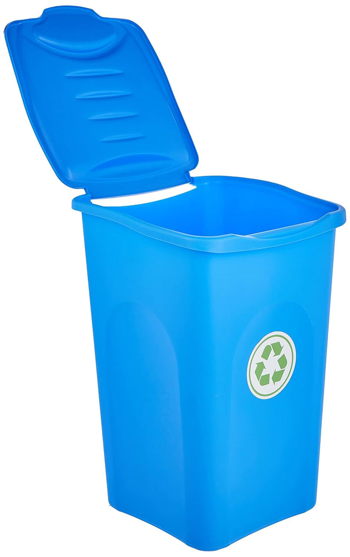 Stefanplast BEGREEN Abfalleimer, 50 l, Capri blau, Blau