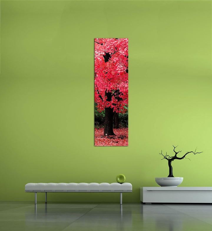 Bilderdepot24 Bild auf Leinwand | Herbst Abstrakt in 30x90 cm als Panorama Wandbild | Wand-deko Deko