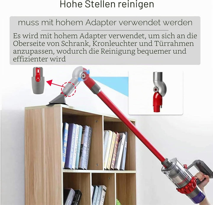 Unterer Adapter und Schnellverschluss-Adapter Oben 970790-01 für Dyson V7 V8 V10 V11 V15 Staubsauger