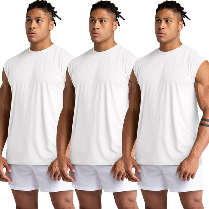 Holure 1, 3 or 5er Pack Mens Cotton Gym Tank Tops Workout ärmellose Shirts Athletic Muscle Tank Trai