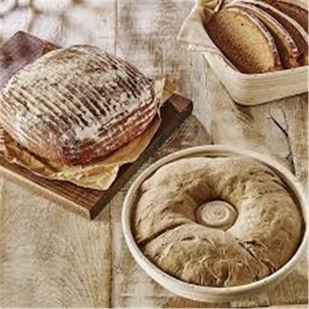 X-Labor Gärkörbchen Rund Brotform Peddigrohrkorb Brotkorb Ø 22 cm, Höhe 8 cm 22x8 cm, 22x8 cm