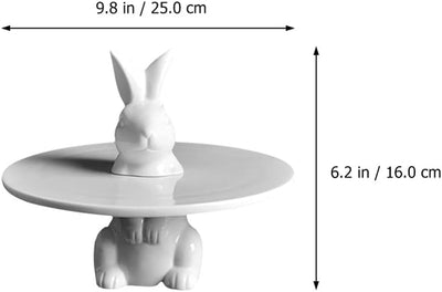 Cabilock ? Keramik Kuchen Stehen Keramik Dessert Platten für Snacks Server Display Tray für Hause Er