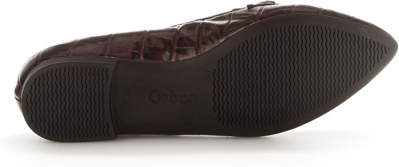 Gabor Damen Slipper, Frauen Slip On 39 EU Braun Teak, 39 EU Braun Teak