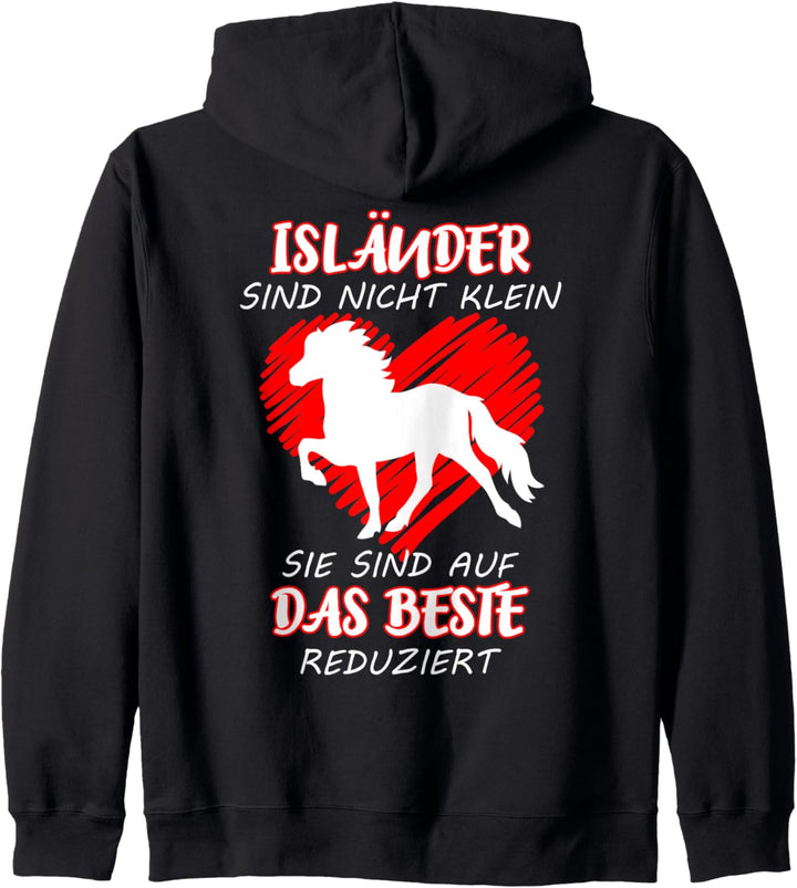Isländer Islandpferd Islandpony Kapuzenjacke