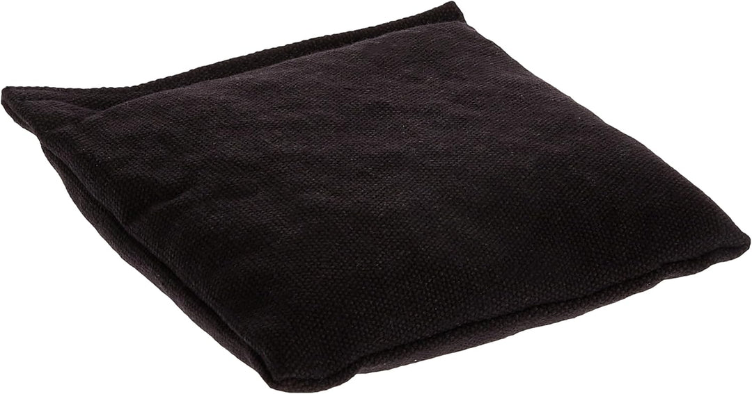 GoSports Cornhole Sitzsack-Set, 16 Farben erhältlich, Entenstoff mit Allwetter-Maisfüllung Schwarz,