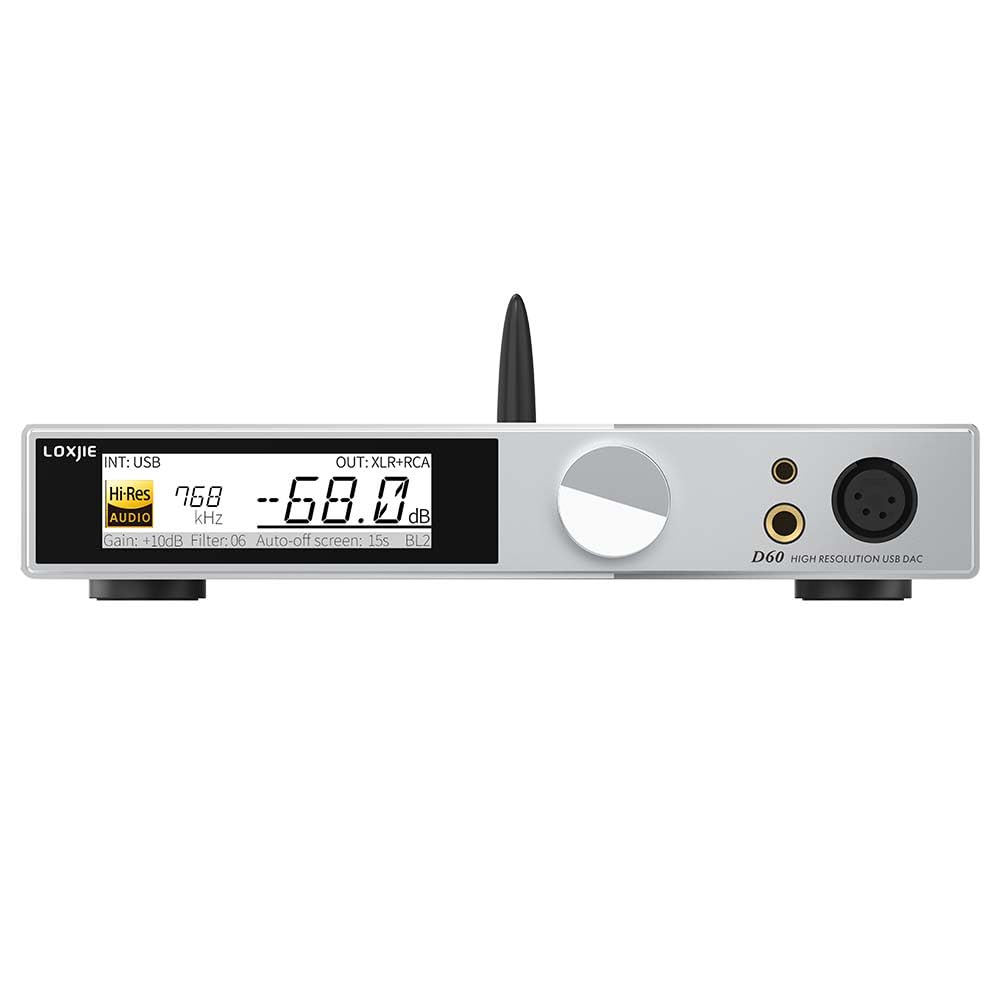LOXJIE D60 HiFi Kopfhörerverstärker Decoder 6,35 mm/4,4 mm Kopfhörer Jack 300Ω 700mW x 2 Bluetooth 5
