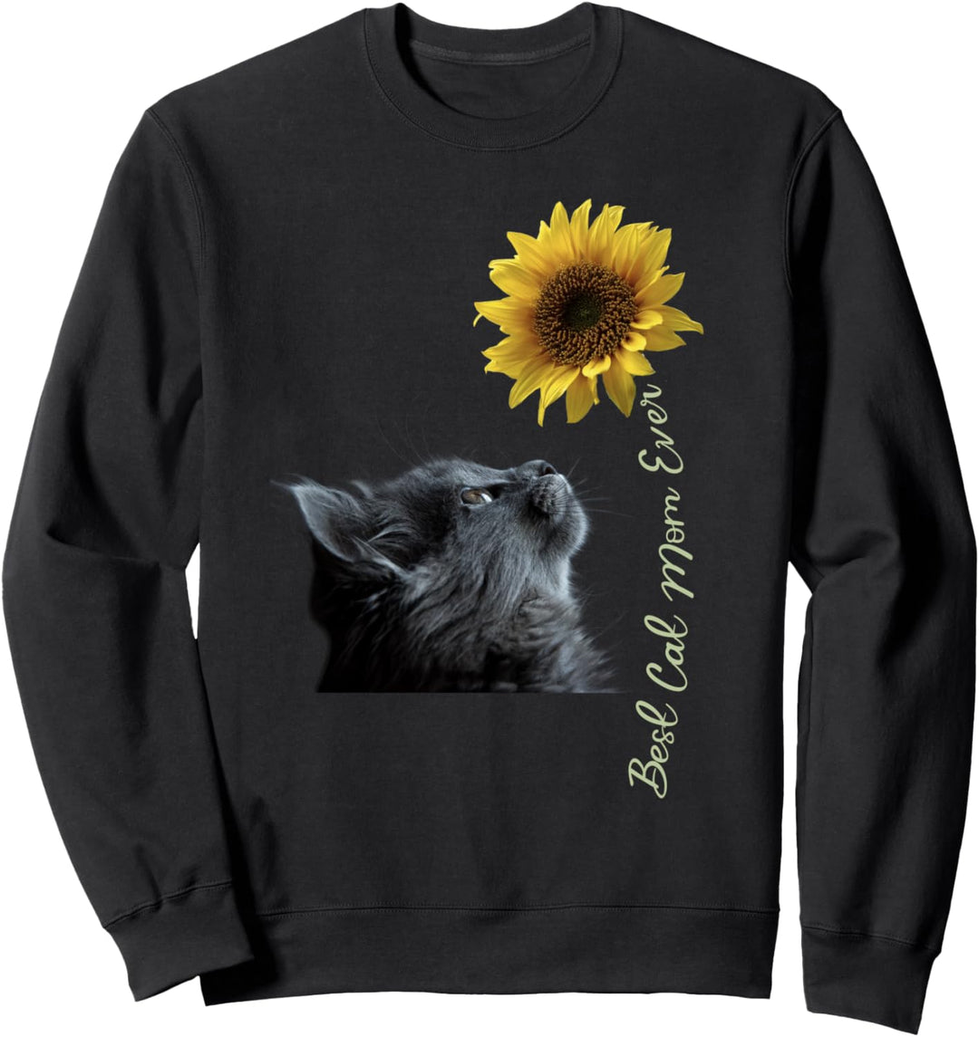 Best Cat Mom Ever Sonnenblume Sweatshirt