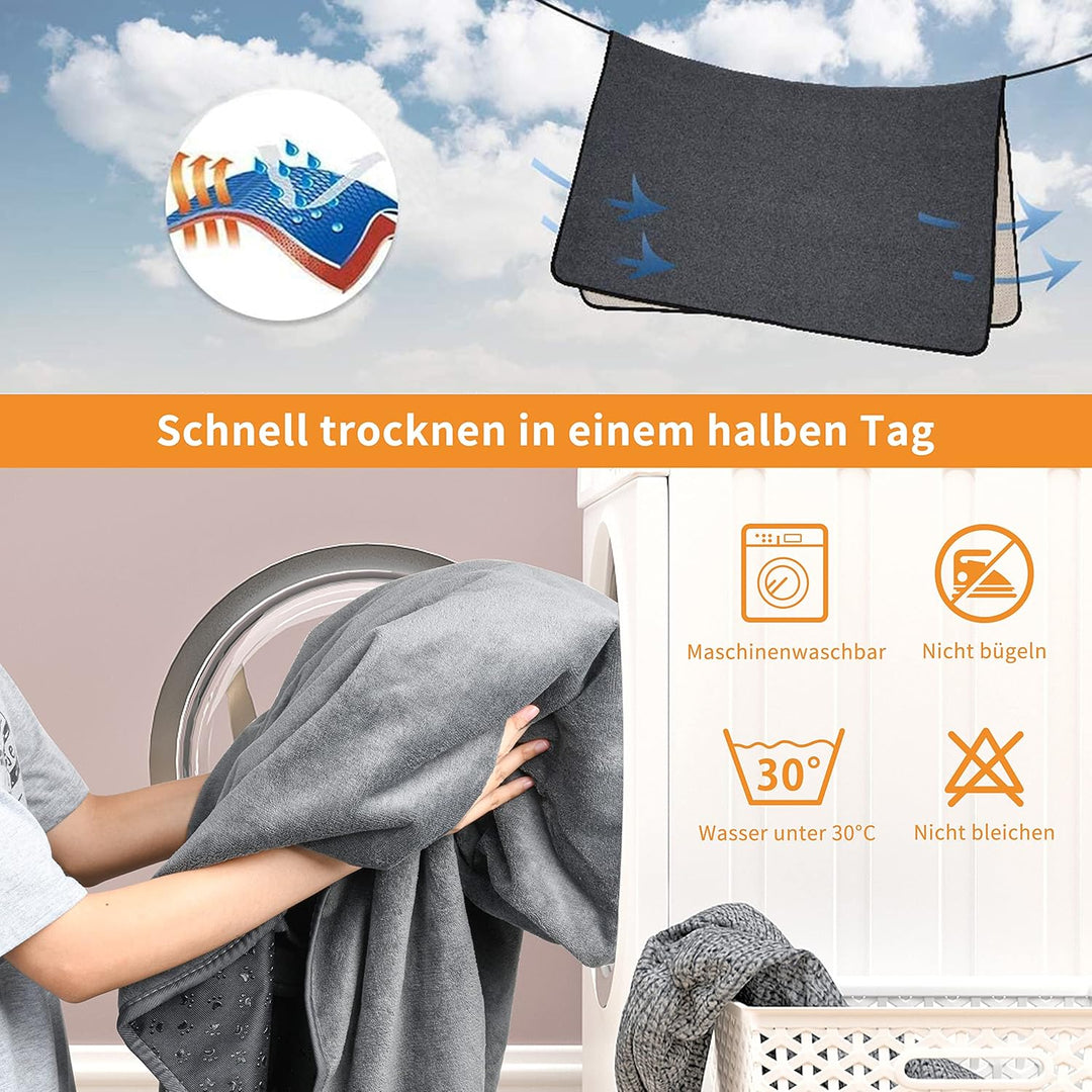 2er Welpenunterlage Waschbar Puppy Training Pads,104*104cm Schnell Absorbierend Haustier Hygieneunte