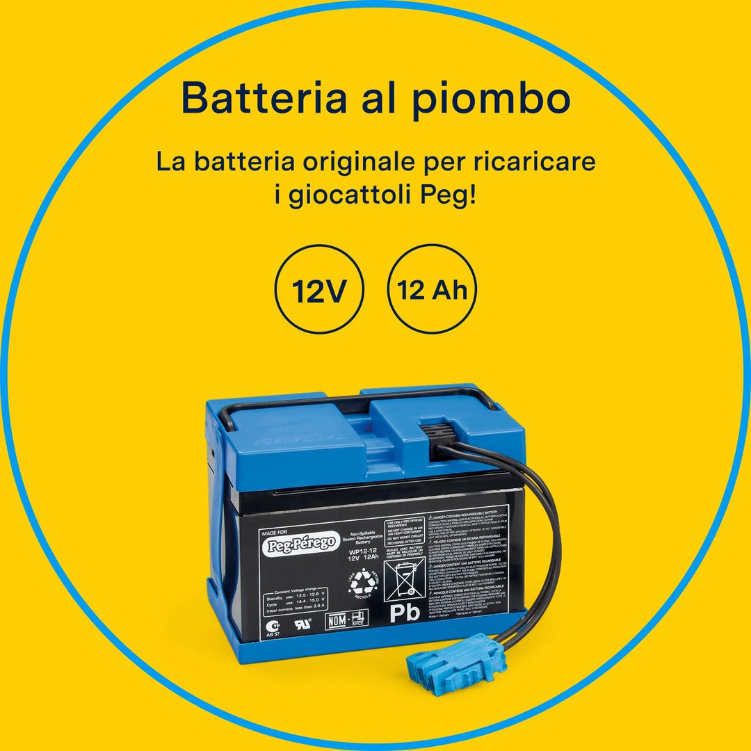 Peg Perego KB0036 - Batterie, 12 V 12 V, 12 Ah 12 V, 12 Ah