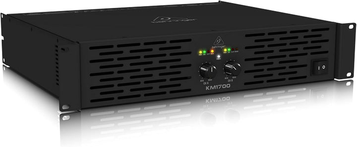 Behringer KM1700 Professioneller 1700-Watt-Stereo-Leistungsverstärker mit ATR (Accelerated Transient